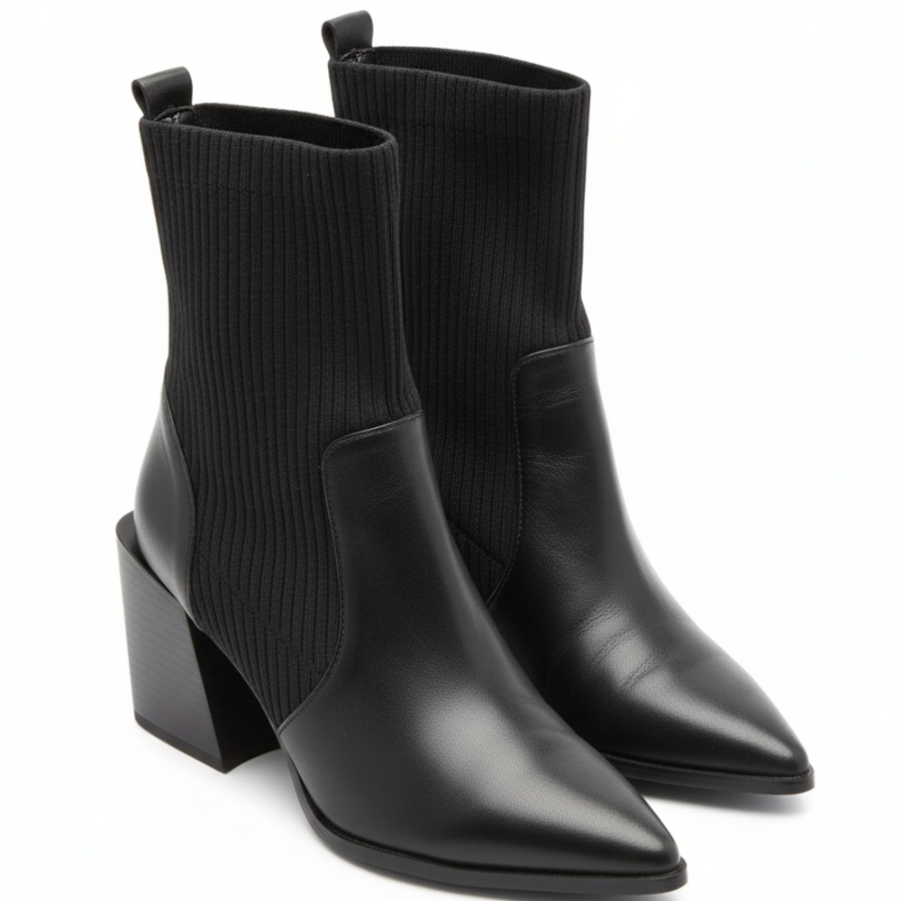Steve Madden Black Heeled Boots